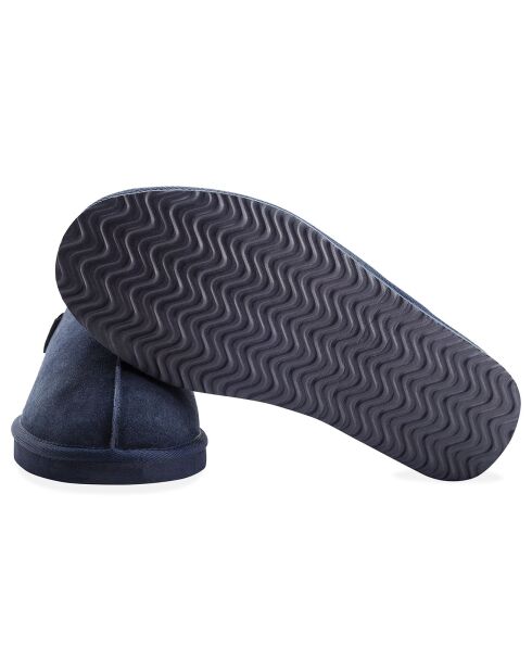 Chaussons Allen en Peau de Mouton marine