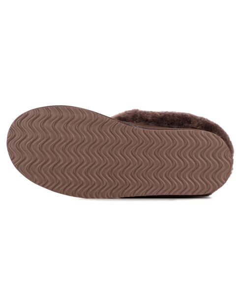 Boots Ann en Peau de Mouton chocolat