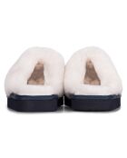 Chaussons Suzie en Peau de Mouton marine