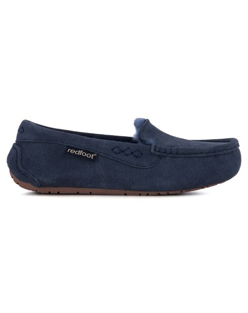 Mocassins Evie en Peau de Mouton marine