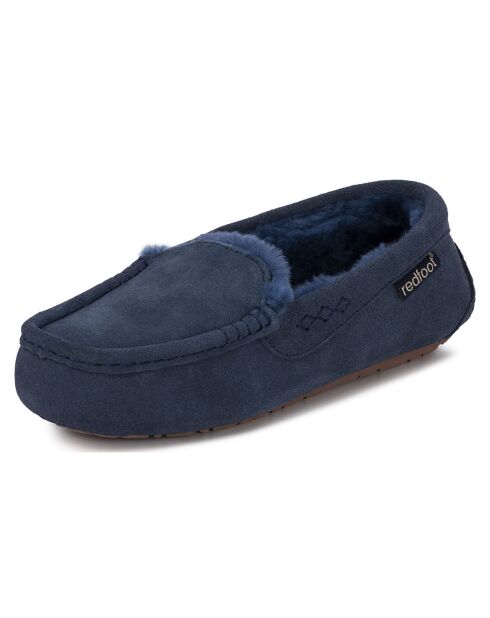 Mocassins Evie en Peau de Mouton marine