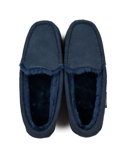 Mocassins Evie en Peau de Mouton marine