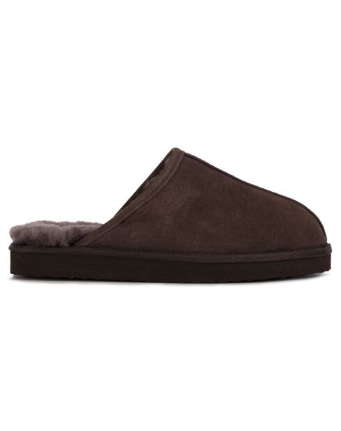 Chaussons Max en Peau de Mouton marron