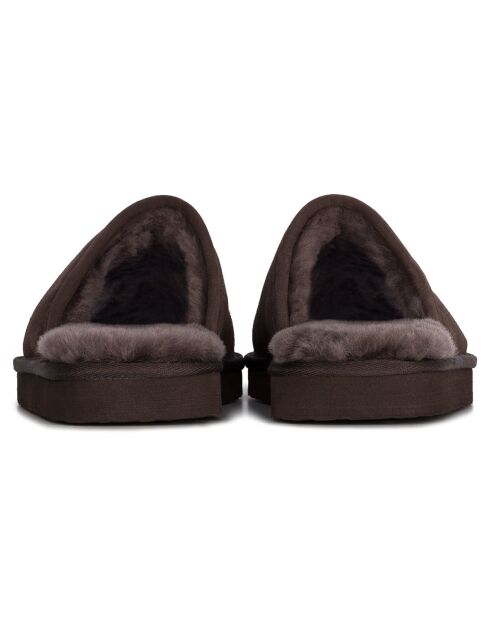 Chaussons Max en Peau de Mouton marron