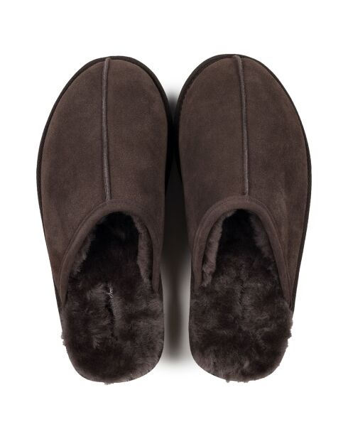 Chaussons Max en Peau de Mouton marron