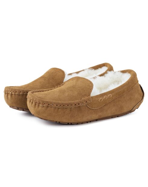 Mocassins Evelyn en Peau de Mouton camel