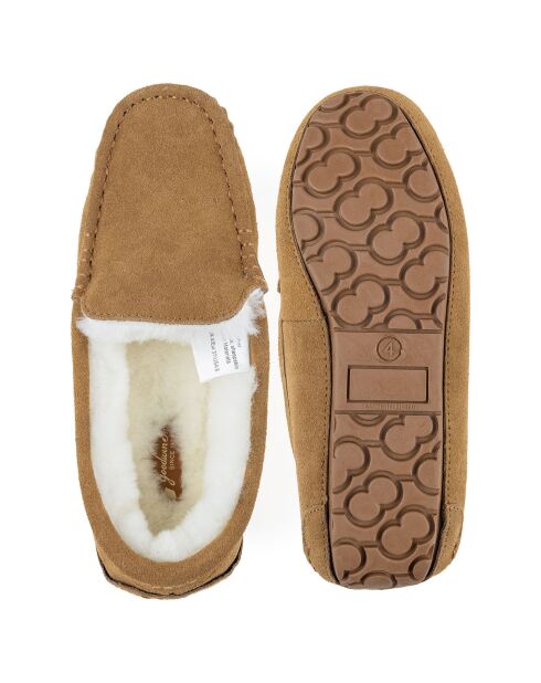 Mocassins Evelyn en Peau de Mouton camel