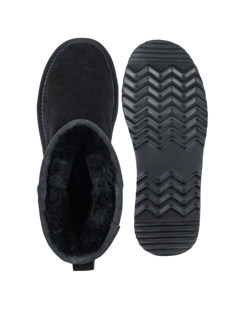 Boots Lexi en Peau de Mouton noires