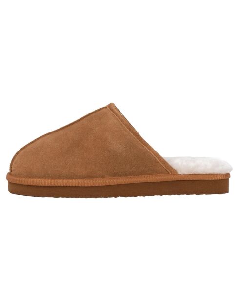 Chaussons Max en Peau de Mouton camel