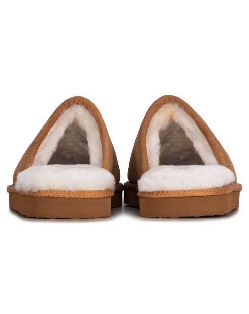 Chaussons Max en Peau de Mouton camel