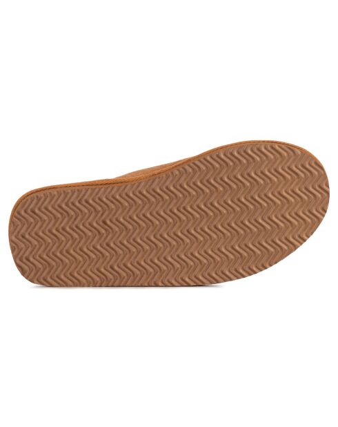 Chaussons Max en Peau de Mouton camel