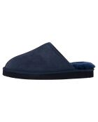Chaussons Max en Peau de Mouton marine