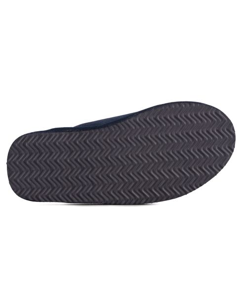 Chaussons Max en Peau de Mouton marine