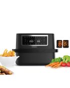 Friteuse sans huile noire - 39.5x37.6x29.8 cm