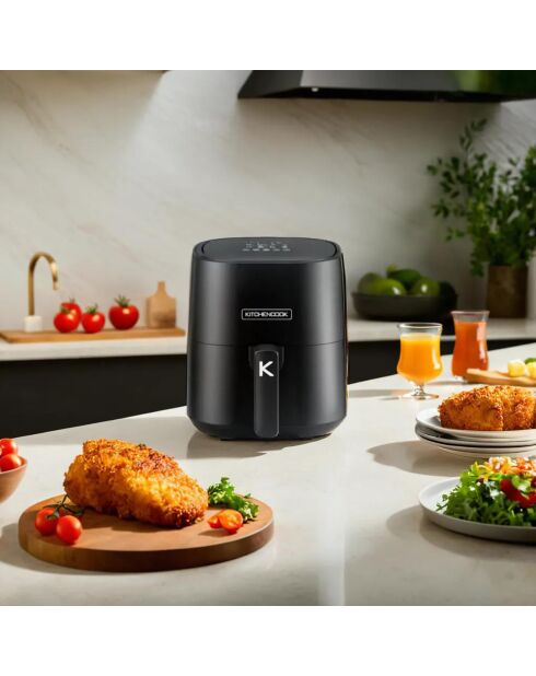 Friteuse sans huile noire - 34x23x30 cm