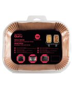 Papiers cuisson rectangle pour air fryer  - 20.5x14x4.5 cm