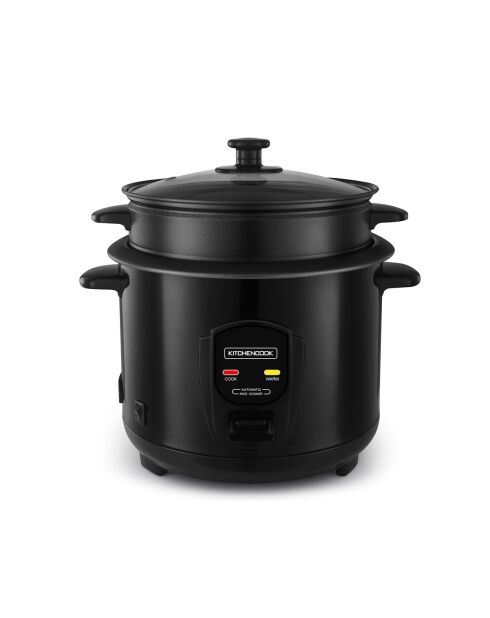 Schwarzer Reiskocher - 31,8 x 27,1 x 31,3 cm