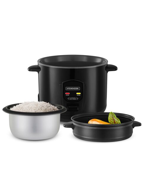 Schwarzer Reiskocher - 31,8 x 27,1 x 31,3 cm