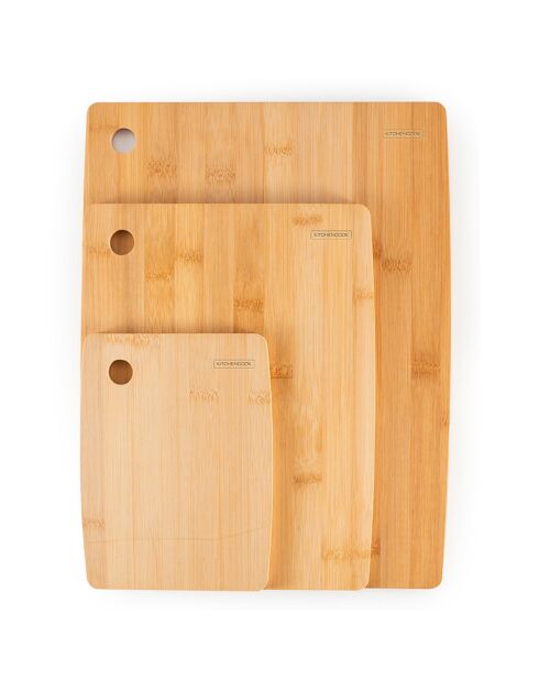 3 Planches a decouper en bambou bois