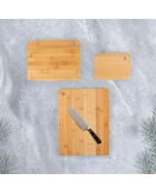 3 Planches a decouper en bambou bois