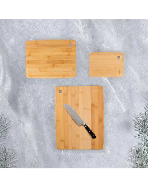 3 Planches a decouper en bambou bois