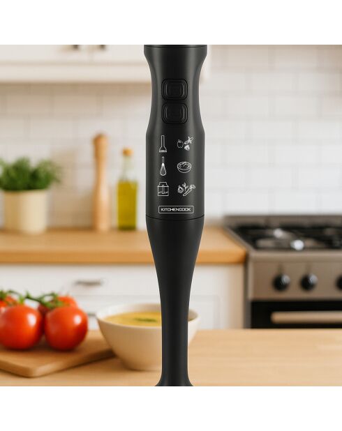 Mixeur plongeant Matt noir - 5.2x5.2x38.3 cm