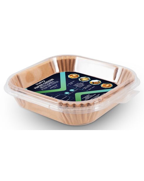 Moule papier cuisson pour air fryer  - 20x20x4.5 cm