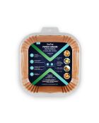 Moule papier cuisson pour air fryer  - 20x20x4.5 cm