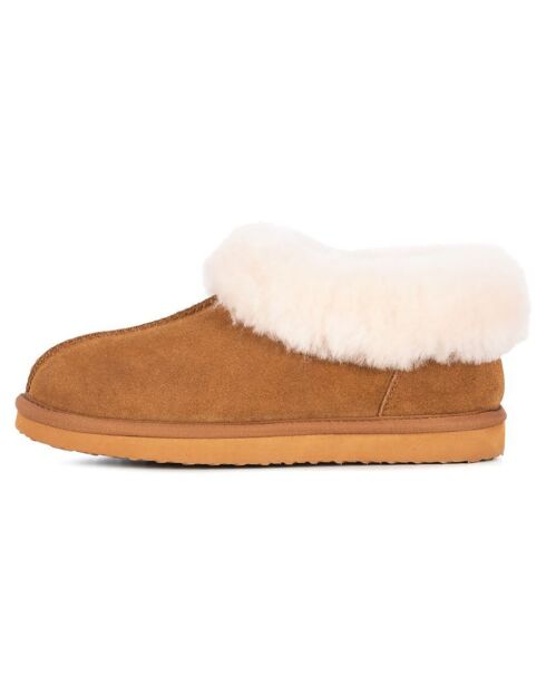 Boots Anabella en Peau de Mouton camel