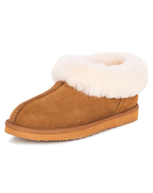 Boots Anabella en Peau de Mouton camel