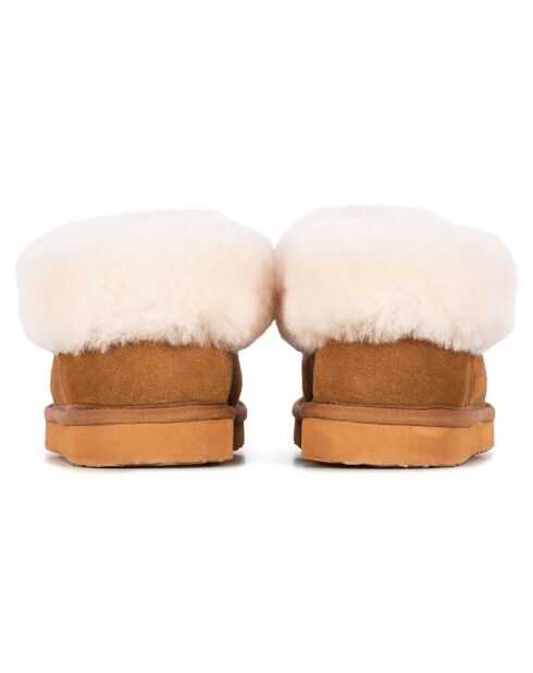Boots Anabella en Peau de Mouton camel