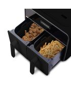 2 schwarze Silipot Silikon-Kochkörbe - 21,5x14,5x7 cm