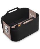 2 schwarze Silipot Silikon-Kochkörbe - 21,5x14,5x7 cm