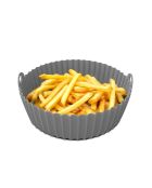 Moule en silicone rond avec poignées gris - 20x20x6.6 cm