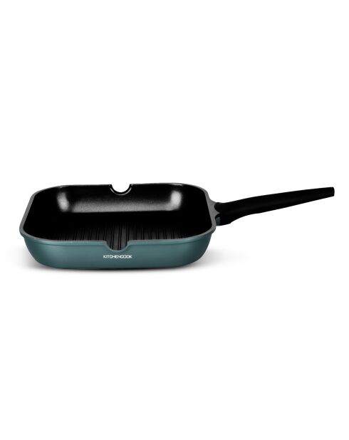 Grill fonte d'aluminium vert - 48.5x30x8.5 cm