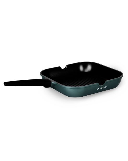 Grill fonte d'aluminium vert - 48.5x30x8.5 cm