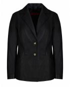 Veste en Cuir d'Agneau Aina noire
