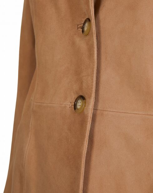 Aina Vel Sable Samtjacke aus Ziegenleder