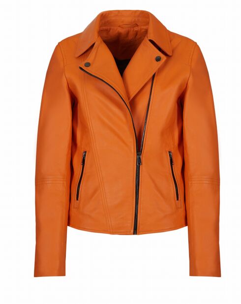 Blouson en Cuir d'Agneau Arizona naveline