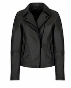 Blouson en Cuir d'Agneau Arizona noir