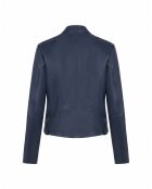 Blouson en Cuir d'Agneau Caddy indigo