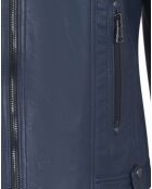 Blouson en Cuir d'Agneau Caddy indigo