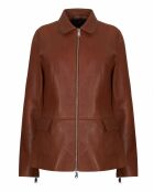 Veste en Cuir d'Agneau Cyrana wisky perfo