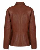 Veste en Cuir d'Agneau Cyrana wisky perfo