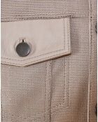 Blouson en Cuir d'Agneau Flavien sable