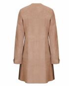 Veste 3/4 en Velours de Cuir de Chèvre Idania Vel sable
