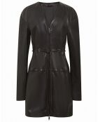 Robe en Cuir d'Agneau Katheline noire