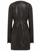 Robe en Cuir d'Agneau Katheline noire
