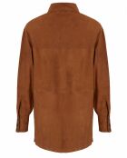 Chemise en Velours de Cuir de Chèvre Kumette Vel cognac