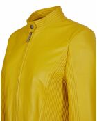 Blouson en Cuir d'Agneau Ludy tournesol